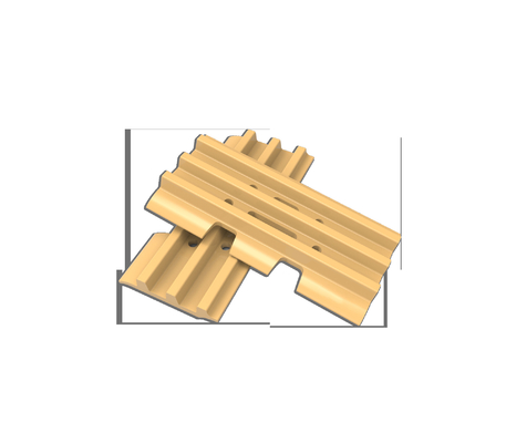 Tg154a-6 τριπλά Grouser πιάτα διαδρομής πιάτων 6x165x450 παπουτσιών διαδρομής PC70
