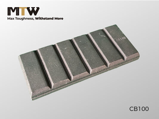 CB100 Chocolate Block Wear Part 240×100×23mm Heavy Equipment Wear Protection Component 3,9KG